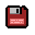 Red Floppy Disk